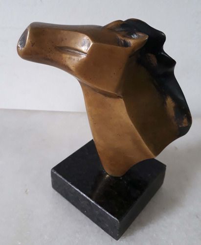 Cavalo Em Bronze Atribuído A G. Carrari , 10x3x11cm (fora a base) .sp