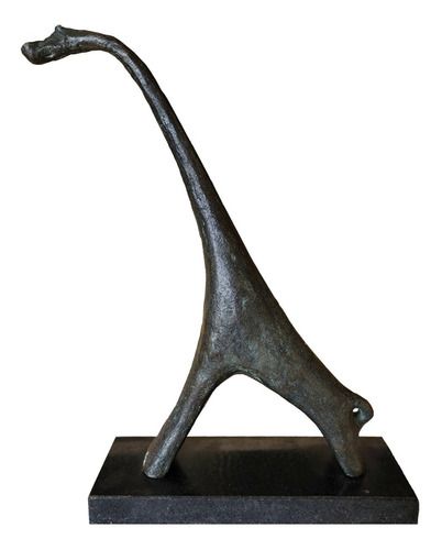 Sonia Ebling , Escultura Em Bronze Girafa, 30x5x16,5cm (fora a base)