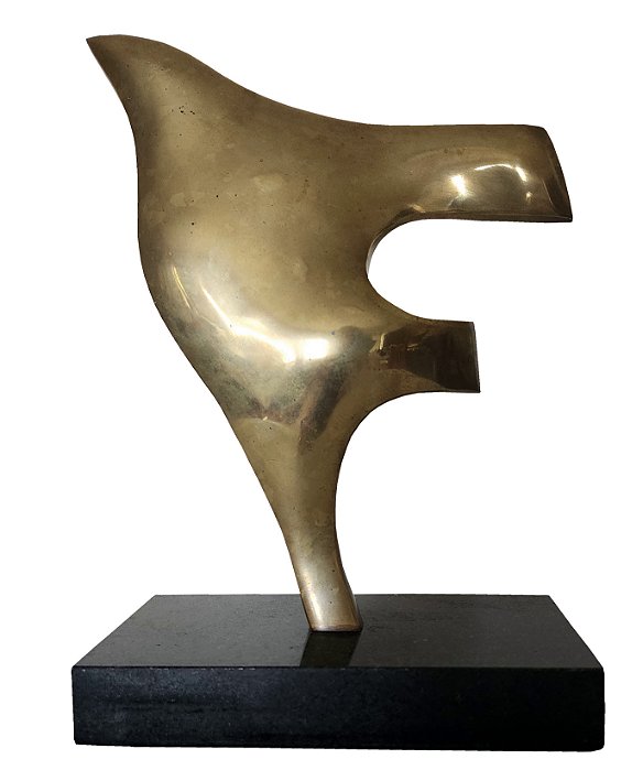 Domenico Calabrone # Escultura em Bronze. 26x21x2cm (fora a base)