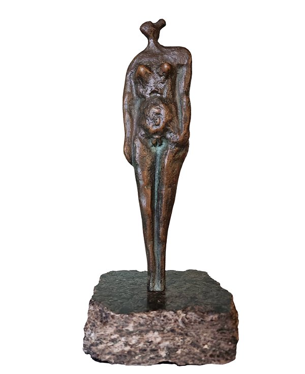 Domenico Calabrone - Escultura em Bronze  21x5cm (fora a base)