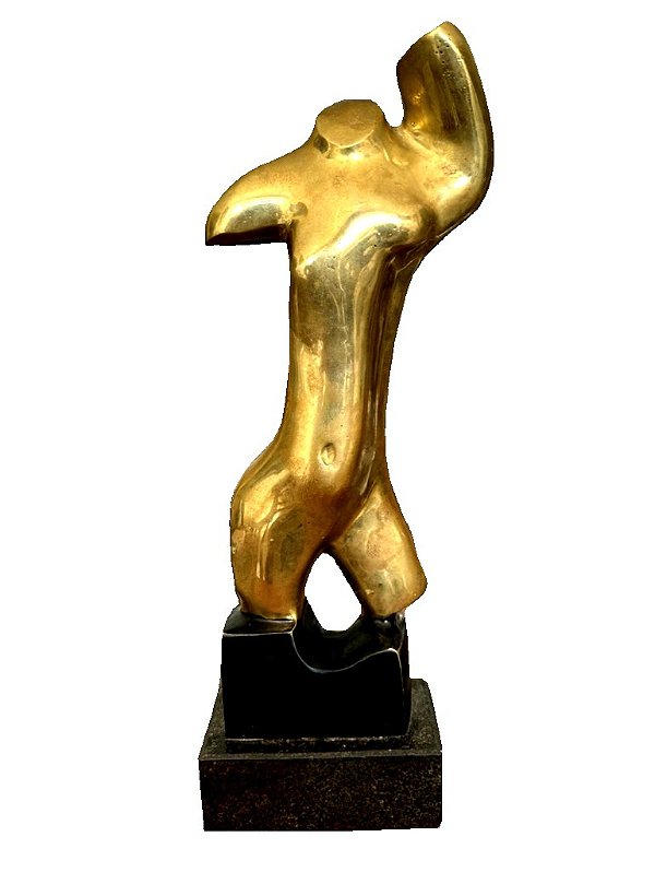 Bruno Giorgi - Escultura em Bronze Torso de Mulher , 40x20x07cm (fora a base) - c. jv8