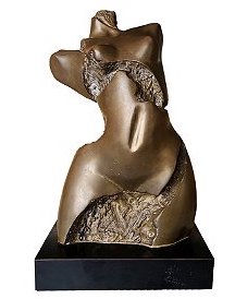 José Guerra - Escultura em Bronze 21x14x7cm (fora a base)