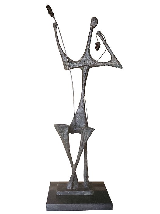 Bruno Giorgio#Fiandeira Escultura em Bronze Assinada 65x30x07cm (fora a base)