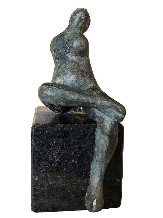 Carybé , Escultura Assinada Em Bronze! 22x12x9cm . P2 (fora a base)