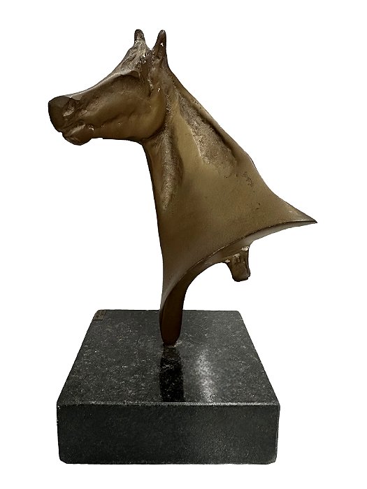 Cássio Lázaro - Cavalo - Escultura em bronze - 16x12cm (fora a base)