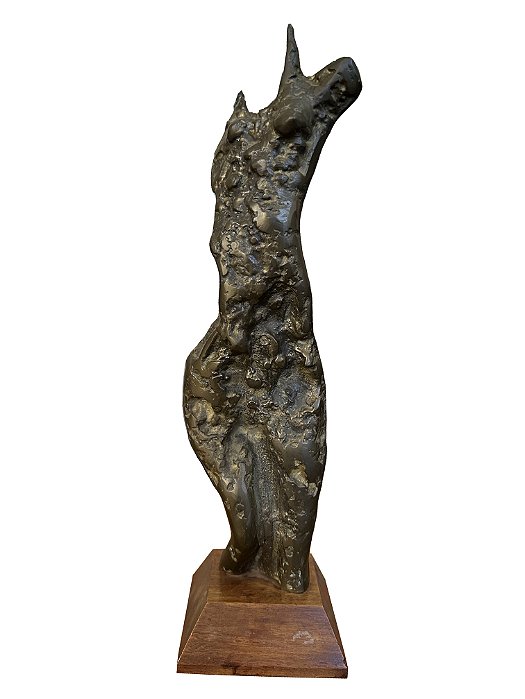 Roberto Cidade - Escultura em bronze - 35x12cm (fora a base)