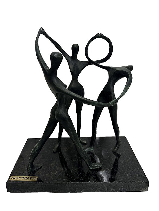 Alfredo Ceschiatti - As três graças - escultura em bronze - 27x20x14 (medidas totais)