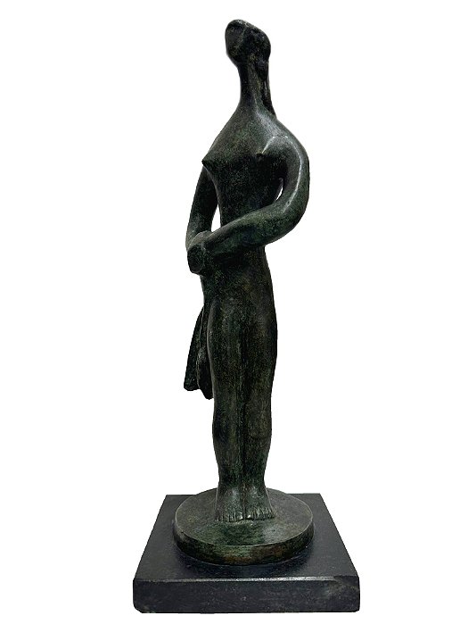 Sonia Ebling - escultura em bronze 35x13cm (medidas totais) c. jv8