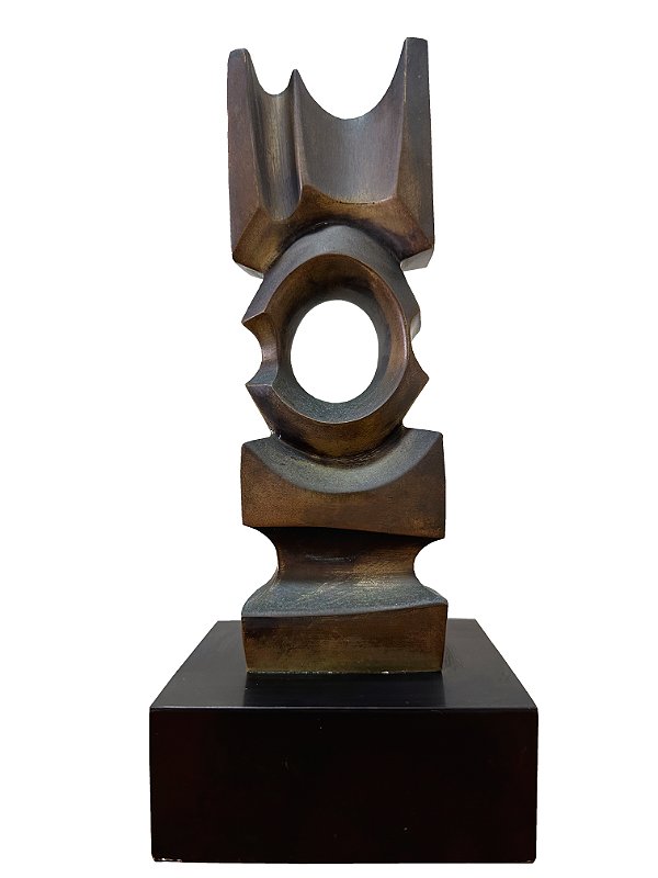 Roberval Layus - Escultura Modernista Em Bronze 27x8x4cm (medidas totais) g1