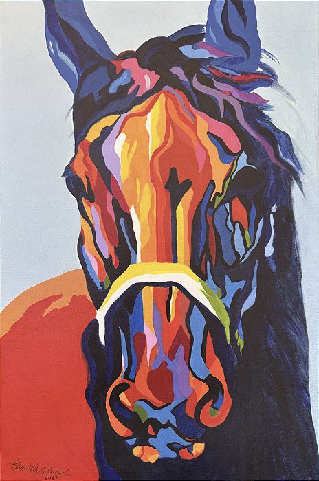 Elizabeth R. Castilho, The Horse - Acrílica Sobre tela 60x40cm G1