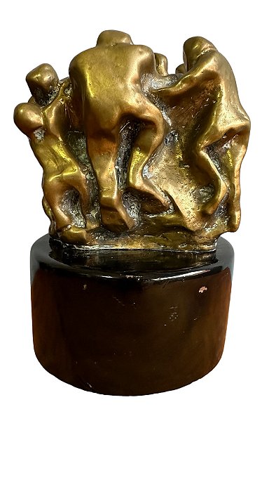 Yole Travassos, escultura em bronze, 12x20x7cm (com base) jv9