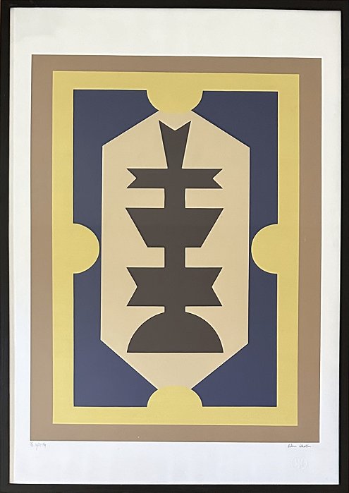 Rubem Valentim, serigrafia, 80x60cm (medidas internas) jv9