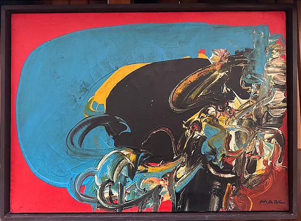 Manabu Mabe, Óleo Sobre Tela , 35x49cm! Certificado !  Jv9