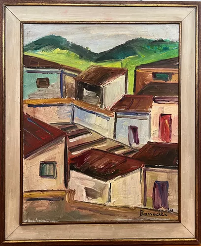 Aldo Bonadei - Óleo Sobre Tela, Assinado 50x40cm (medidas internas) Jv9