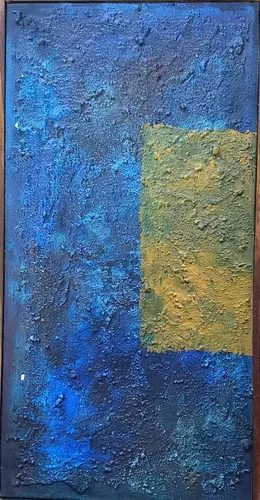 Mira Schendel, Óleo Sobre Tela, Assinado No Verso 25x47cm Jv9