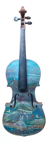 Guignard - Óleo Violino, 62x21x05cm Assinado Frente E Verso Jv9 G7