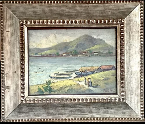 Alfredo Volpi - Óleo Sobre Madeira , 29x22cm (medidas internas).jv9