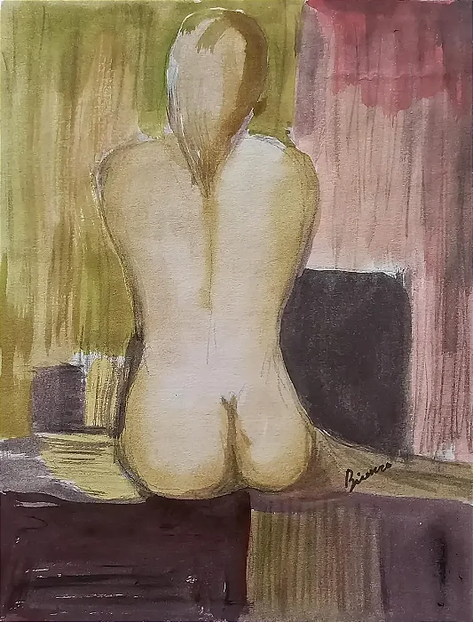 Enrico Bianco, Aquarela Sobre Cartão, 21x30cm, B8