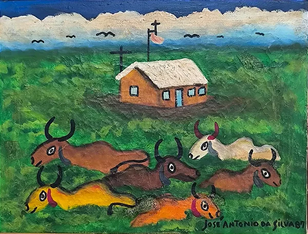 José Antonio Da Silva 1987, Óleo Sobre Tela 30x40cm b8