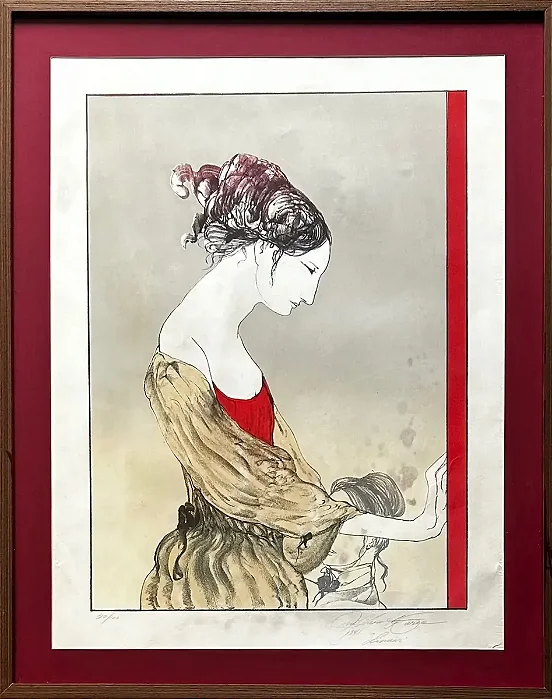 Guilherme De Faria, Gravura 22/100 58x43cm B8