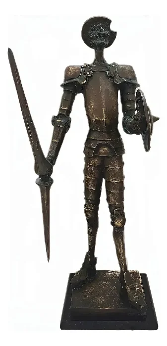 Gilberto Mandarino, Dom Quixote Em Bronze 70x30x30cm Jv9 W7
