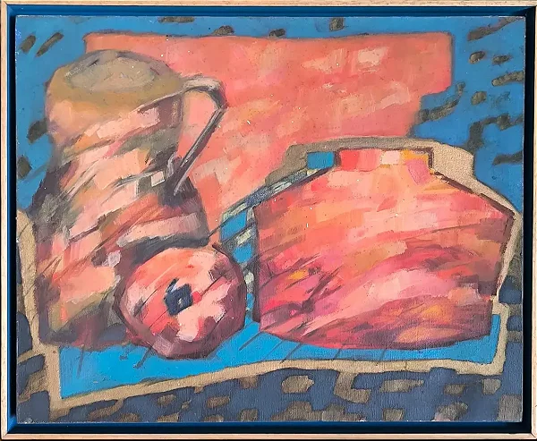 Natureza Morta, Óleo Sobre Tela, 40cm X 50cm Medida Interna