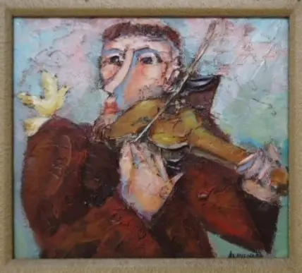 Henrique Aravena, Óleo Sobre Tela, 23x26cm ! B8
