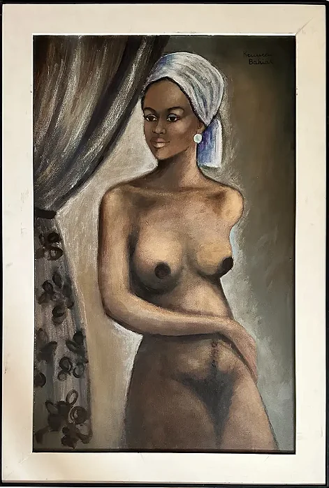 Kennedy Bahia - Mulata Nua Óleo Sobre Tela 60x95cm G1