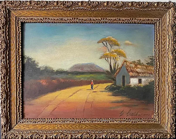 G. Galdarone , Óleo Sobre Tela , Paisagem.23x32cm.mmm