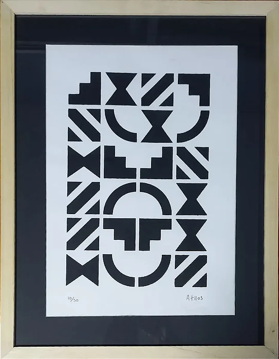 Athos Bulcão, Serigrafia , 42x30cm ! Jv9