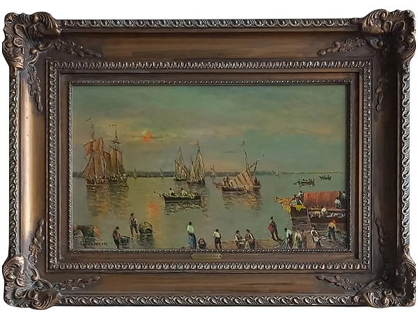 Vincenzo Cencin, Óleo Sbr Placa, 35x55cm, Med Interna B8