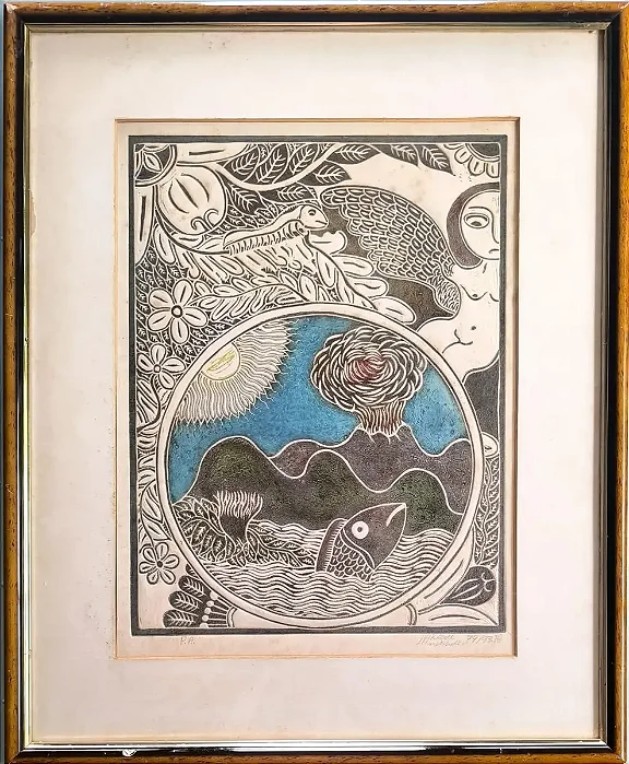 Mario De Andrade, Gravura Metal P.a 31x42cm Med Intern B8 G7