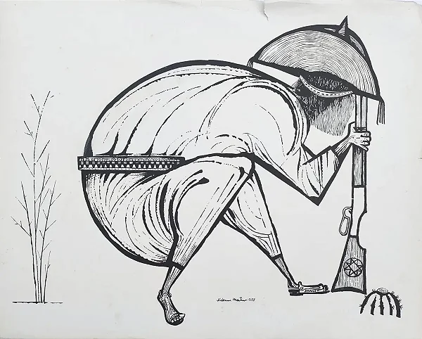 Aldemir Matins, Gravura, medindo 46cm X 36,5cm B8