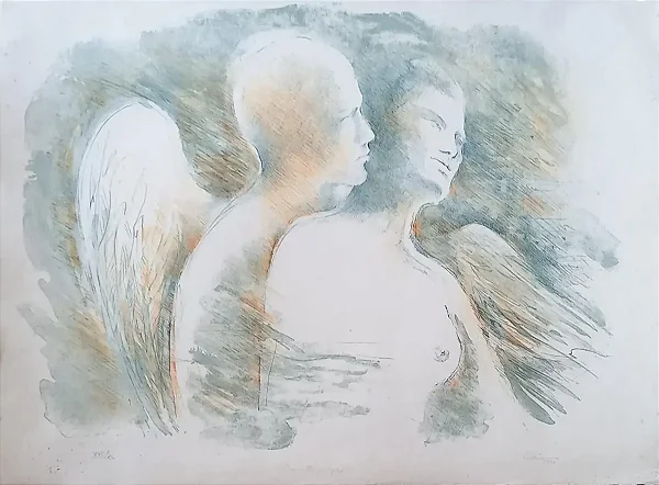 Celina 1990, Litografia, Momento Magico , 75,5cm X 56cm B8