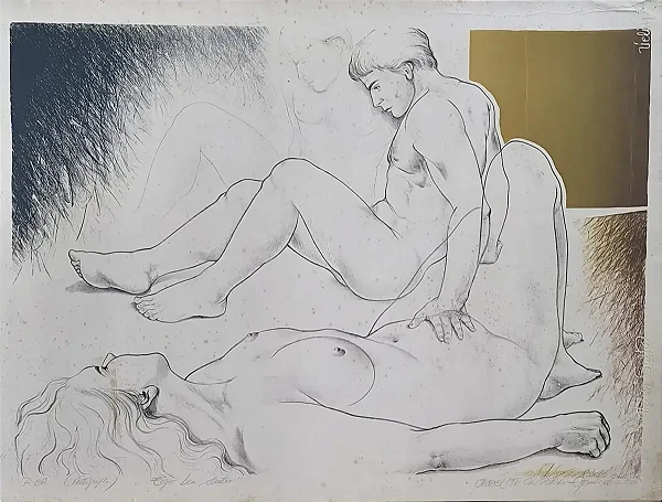 Joarez De Oliveira, Litografia Ego Bem Dentro 70cm X 50cm B8