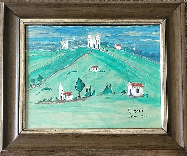 Alberto Da Veiga Guignard, Óleo Sobre Cartão, 30cm X 20cm B8
