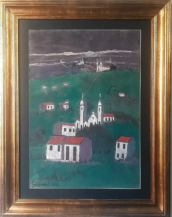 Guignard , Óleo Sobre Cartão , Medindo 64cm X 45cm! B8