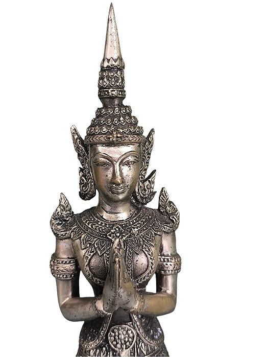 Buda hindu banhada a prata , 24x08x07