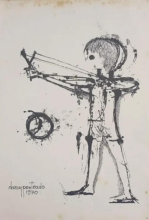 Darcy Penteado 1970, Gravura ,33x47cm, B8 W3