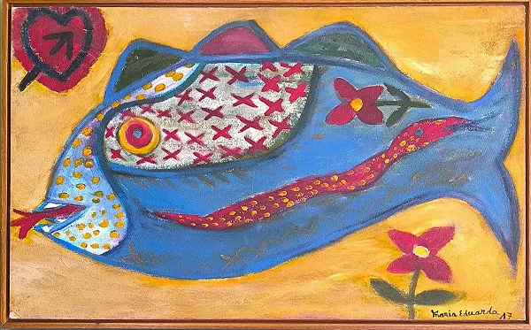 Maria Eduarda 17, Óleo Sobre Placa, 61cmx37cm Medida Interna