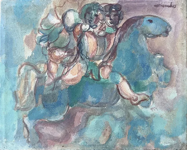 Cárolus, Óleo Sobre Tela, 26x21cm Jvs7
