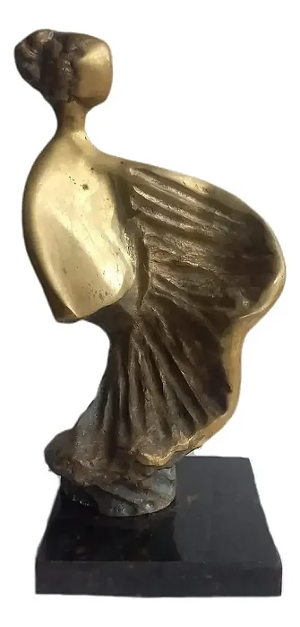 Daisy Nasser, Esc Em Bronze, 27x14x10cm, Medid Sem A Base B8