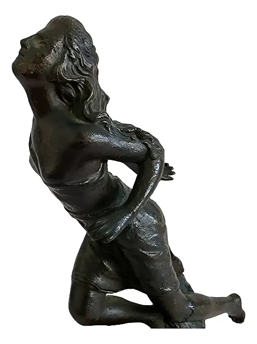 Diana Potter , Escultura Bronze , 23x10x7cm .med Totais !b8