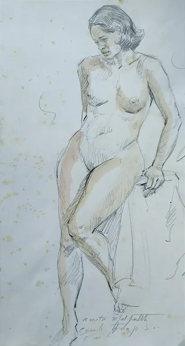 Anita Malfatti, Desenho Sobre Cartão,25x44cm, Jv9