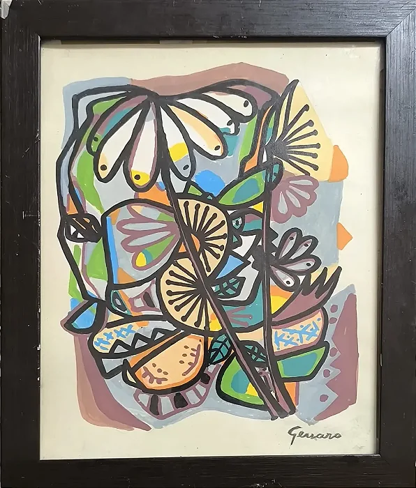 Genaro, Técnica Mista Sobre Cartão, 19cmx24cm Medida Interna