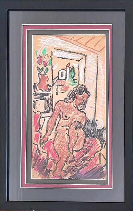E. Di Cavalcanti,desenho Sbr Cartão 33x17cm Medid Interna G7