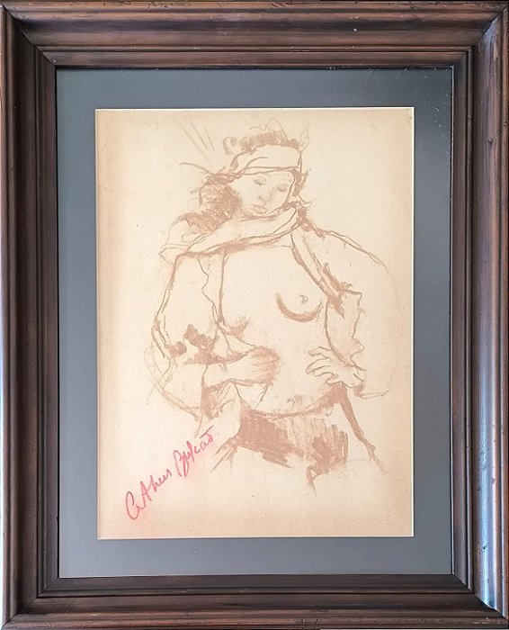 Athos Bulcão, Desenho Sobre Papel 34cm X47cm Med Internas G7