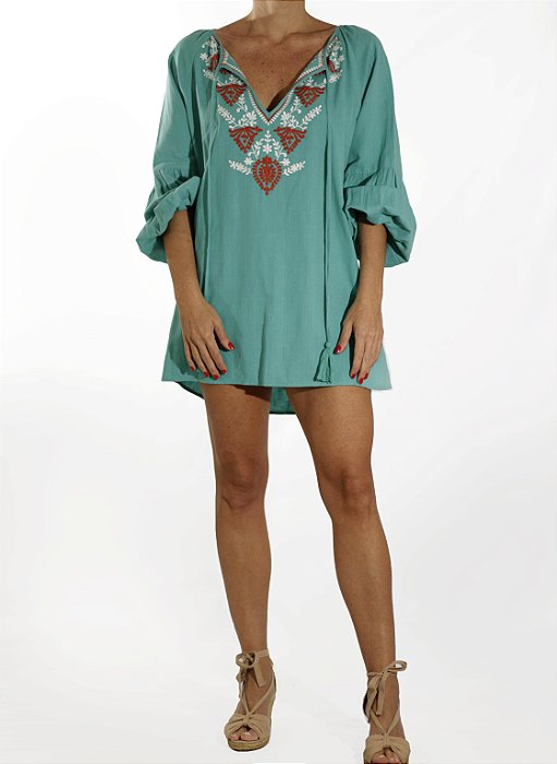 Vestido Le Lis Blanc Verde Claro