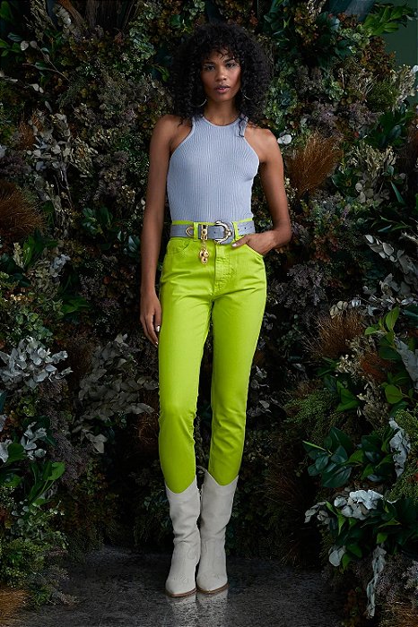 Calça NV Brim Verde Clara