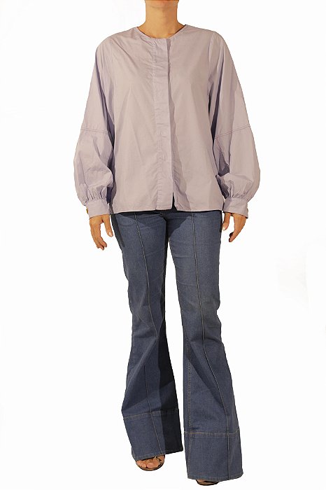Camisa Shop2gether Azul Manga Bishop